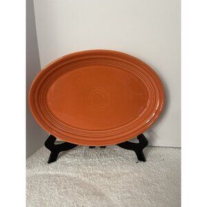 Fiestaware Poppy Orange Large Platter Fiesta Homer Laughlin USA HLC